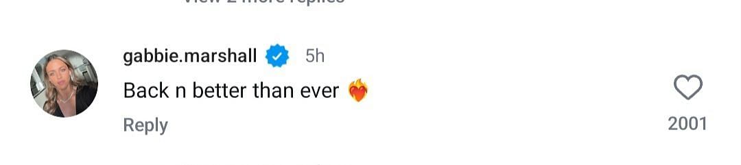 Marshall's comment on IG